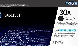 HP 30A Black Standard Yield Toner Cartridge, Prints Up to 1,600 Pages (CF230A)