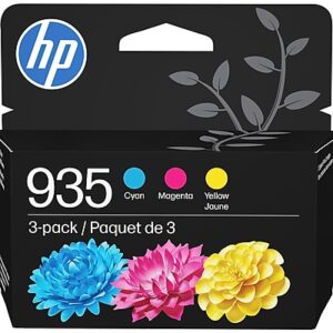 HP 935 Cyan/Magenta/Yellow Standard Yield Ink Cartridge, 3/Pack (N9H65FN#140)