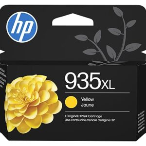 HP 935XL Yellow High Yield Ink Cartridge, Prints Up to 825 Pages (C2P26AN#140)