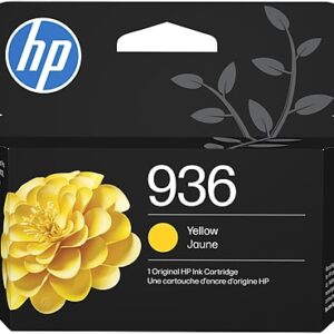 HP 936 Yellow Standard Yield Ink Cartridge, Prints Up to 800 Pages (4S6V1LN)