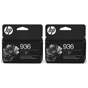 HP 936 Black Standard Ink Cartridge, 2/Pack (4D6B2PK-VB)