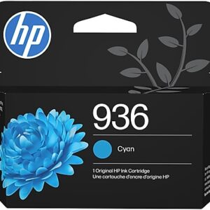 HP 936 Cyan Standard Yield Ink Cartridge, Prints Up to 800 Pages (4S6U9LN)
