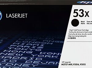HP 53X Black High Yield Toner Cartridge, Prints Up to 7,000 Pages (Q7553X)