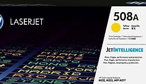 HP 508A Yellow Standard Yield Toner Cartridge, Prints Up to 5,000 Pages (CF362A)