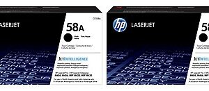 HP 58A Black Standard Yield Toner Cartridges, 2/Pack (CF258A-VB)