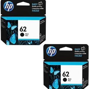 HP 62 Black Standard Yield Ink Cartridge, 2/Pack (T0A52AN-VB)