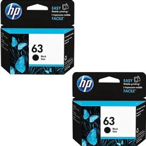 HP 63 Black Standard Yield Ink Cartridges, 2/Pack (T0A53AN-VB)