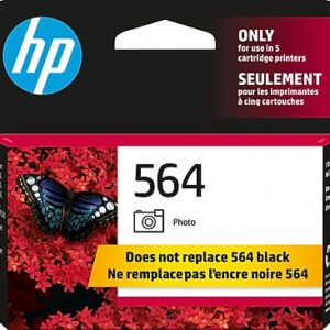 HP 564 Photo Ink Standard Yield Ink Cartridge, Prints Up to 130 Pages (CB317WN#140)