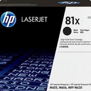 HP 81X Black High Yield Toner Cartridge, Prints Up to 25,000 Pages (CF281X)