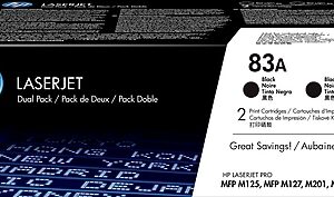 HP 83A Black Standard Yield Toner Cartridge, Prints Up to 1,500 Pages (CF283AD)