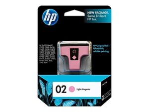 HP 02 Light Magenta Standard Yield Ink Cartridge, Prints Up to 230 Pages (C8775WN#140)