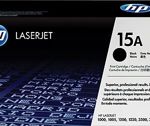 HP 15A Black Standard Yield Toner Cartridge, Prints Up to 2,500 pages (C7115A)