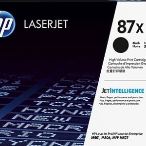 HP 87X Black High Yield Toner Cartridge, Prints Up to 18,000 Pages (CF287X)