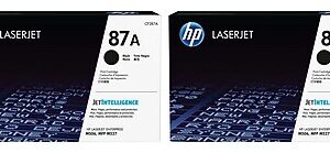 HP 87A Black Standard-Yield Toner Cartridges, 2/Pack (CF287A-VB), print up to 17100 pages