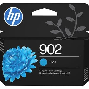 HP 902 Cyan Standard Yield Ink Cartridge, Prints Up to 315 Pages (T6L86AN#140)