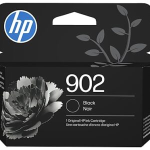 HP 902 Black Standard Yield Ink Cartridge, Prints Up to 300 Pages (T6L98AN#140)