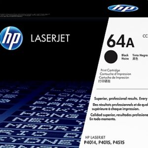 HP 64A Black Standard Yield Toner Cartridge, Prints Up to 10,000 Pages (CC364A)