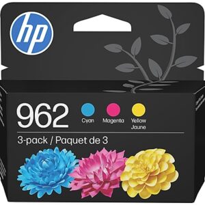 HP 962 Cyan/Magenta/Yellow Standard Yield Ink Cartridge, 3/Pack (3YP00AN#140)