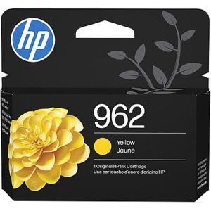 HP 962 Yellow Standard Yield Ink Cartridge, Prints Up to 700 Pages (3HZ98AN#140)