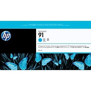 HP 91 Cyan Standard Yield Ink Cartridge (C9467A)