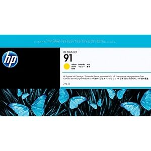 HP 91 Yellow Standard Yield Ink Cartridge (C9469A)