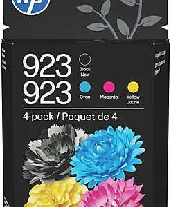 HP 923 Black/Cyan/Magenta/Yellow Standard Yield Ink Cartridges, 4/Pack (6C3Y6LN)
