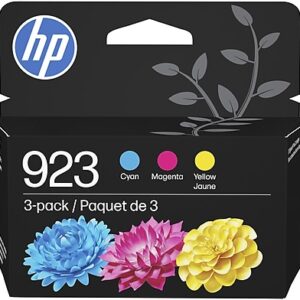 HP 923 Cyan/Magenta/Yellow Standard Yield Ink Cartridges, 3/Pack (6C3Y4LN)