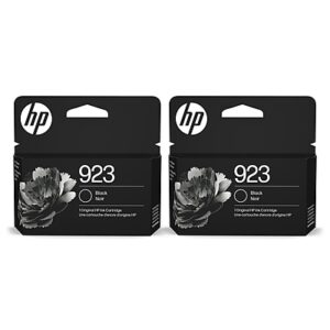 HP 923 Black Standard Yield Ink Cartridge, 2/Pack (4K0T2PK-VB)
