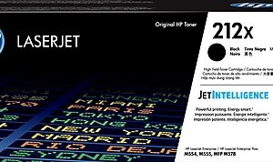 HP 212X Black High Yield Ink Cartridge, Prints Up to 13,000 pages (W2120X)