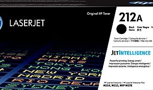 HP 212A Black Standard Yield Toner Cartridge, Prints Up to 5,500 pages (W2120A)