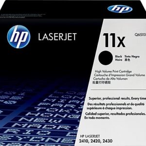 HP 11X Black High Yield Toner Cartridge, Prints Up to 6,000 pages (Q6511X)
