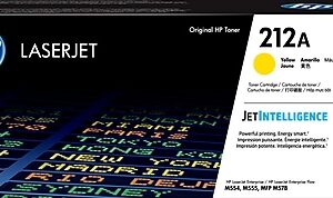 HP 212A Yellow Standard Yield Toner Cartridge, Prints Up to 4,500 pages (W2122A)