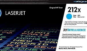 HP 212X Cyan High Yield Ink Cartridge, Prints Up to 10,000 pages (W2121X)