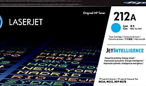 HP 212A Cyan Standard Yield Toner Cartridge, Prints Up to 4,500 pages (W2121A)