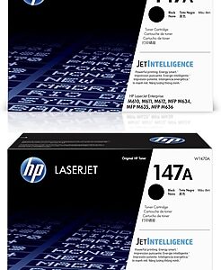 HP 147A Black Standard Yield Toner Cartridge, 2/Pack (W1470A-2PK-STP)