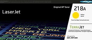 HP 218A Yellow Standard Yield Toner Cartridge, Prints Up to 1200 Pages (W2182A)