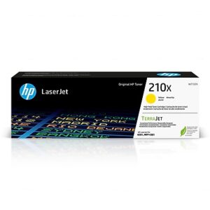HP 210X Yellow High Yield Toner Cartridge, Works with Color LaserJet Pro 4201, MFP 4301 Series (W2102X)