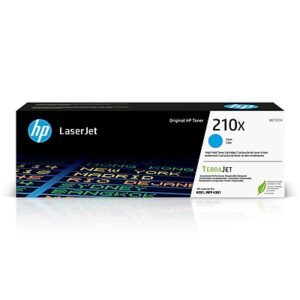 HP 210X Cyan High Yield Toner Cartridge, Works with Color LaserJet Pro 4201, MFP 4301 Series (W2101X)