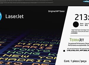 HP 213X Black High Yield Toner Cartridge, Prints Up to 9,000 pages (W2130X)