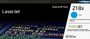 HP 218X Cyan High Yield Toner Cartridge, Prints Up to 2500 Pages (W2181X)