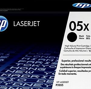 HP 05X Black High Yield Toner Cartridge, Prints Up to 6,500 pages (CE505X)