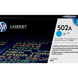 HP 502A Cyan Standard Yield Toner Cartridge, Prints Up to 4,000 pages (Q6471A)
