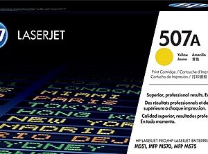 HP 507A Yellow Standard Yield Toner Cartridge, Prints Up to 6,000 Pages (CE402A)
