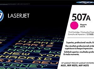 HP 507A Magenta Standard Yield Toner Cartridge, Prints Up to 6,000 Pages (CE403A)