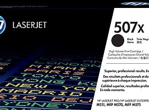HP 507X Black High Yield Toner Cartridge, Prints Up to 11,000 Pages (CE400X)
