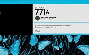 HP 771A Black Matte Standard Yield Ink Cartridge (B6Y15A)