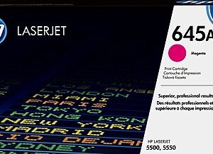 HP 645A Magenta Standard Yield Toner Cartridge, Prints Up to 12,000 Pages (C9733A)
