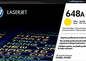 HP 648A Yellow Standard Yield Toner Cartridge, Prints Up to 11,000 Pages (CE262A)