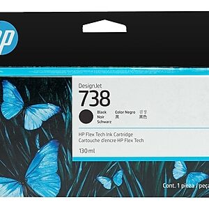 HP 738 Black Standard Yield Ink Cartridge (498N4A)