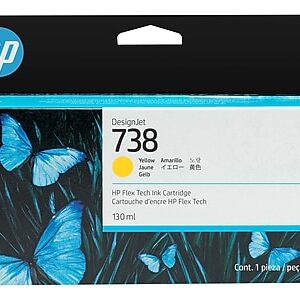 HP 738 Yellow Standard Yield Ink Cartridge (498N7A)